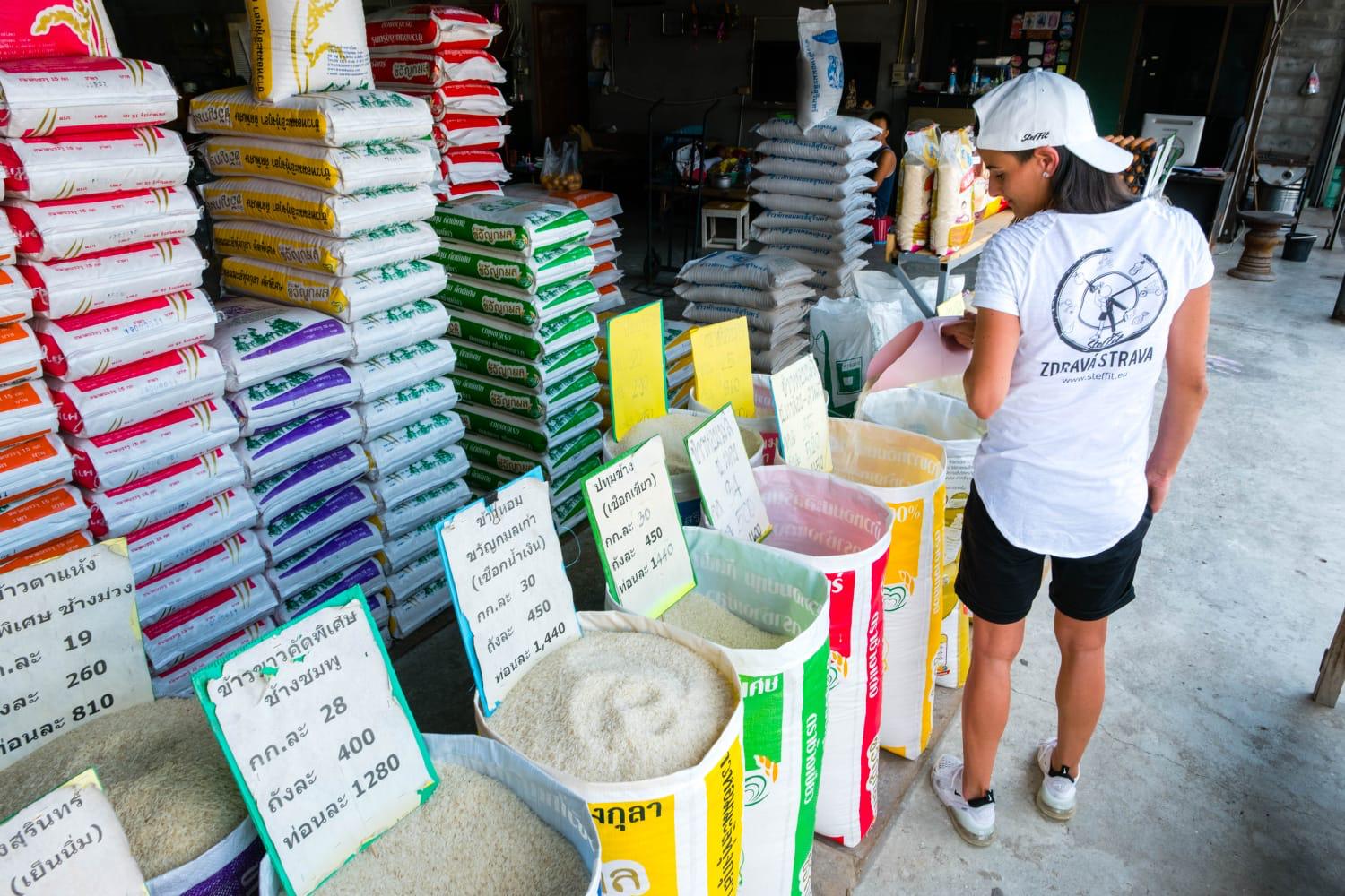 Steffit ryža v Thajsku